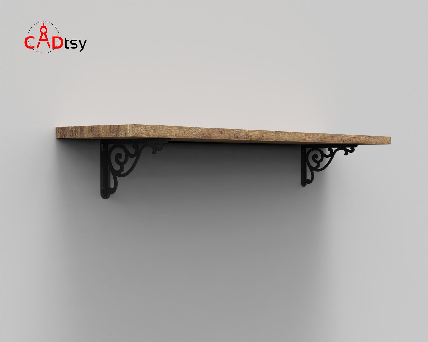 Decorative Metal Shelf Bracket, Support Fixing