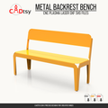 1400 millimeter sheet metal backrest bench DXF and SVG CNC cutting file cover