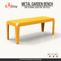 1200 millimeter flat metal bench DXF and SVG CNC cutting file cover image