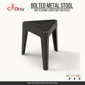 Bolted sheet metal stool DXF and SVG CNC cutting file cover