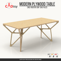 Modern plywood table DXF and SVG CNC router file cover