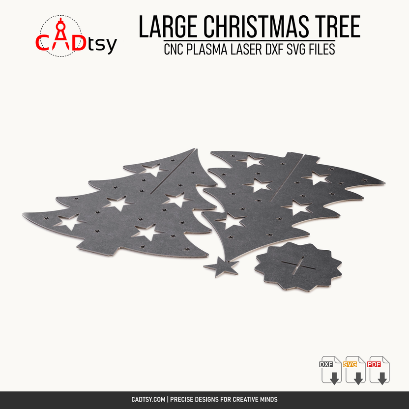 CNC flat pattern parts for the 1200 millimeter metal Christmas tree