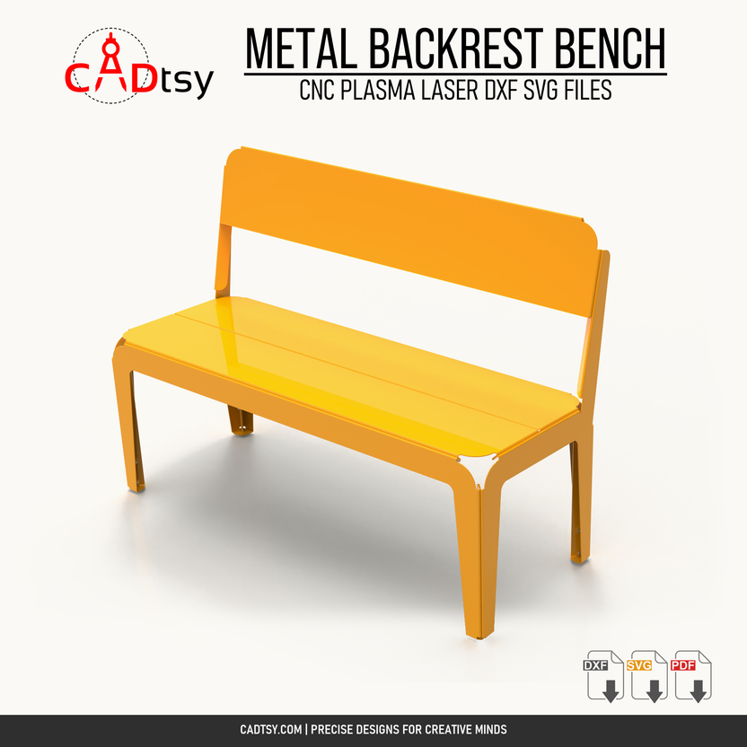 Corner perspective of the 1200 millimeter sheet metal outdoor bench