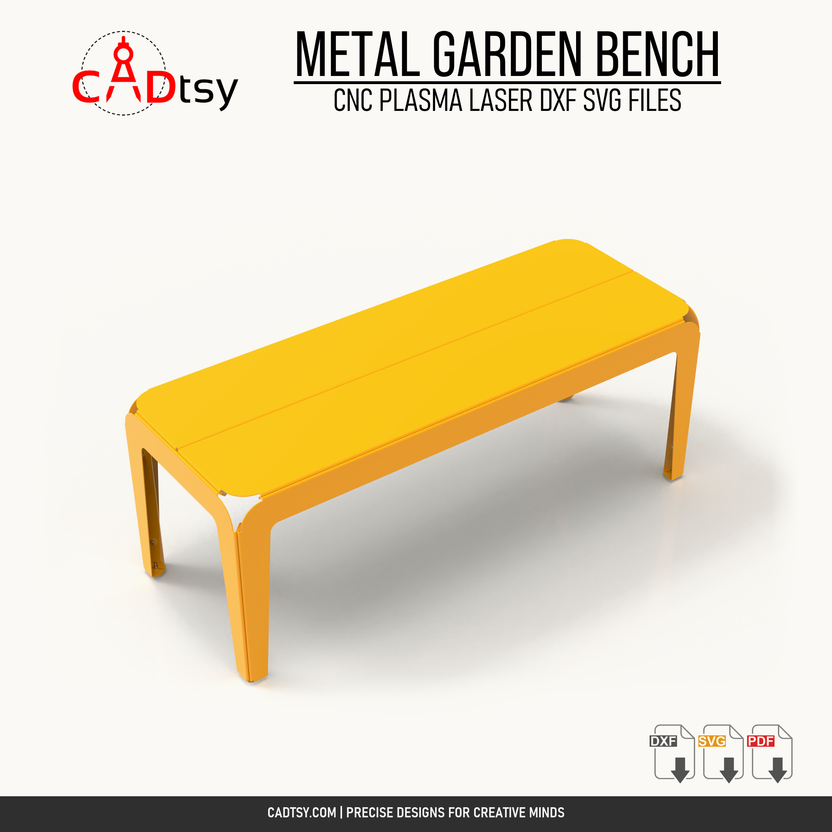 Corner perspective of the 1200 millimeter flat sheet metal bench