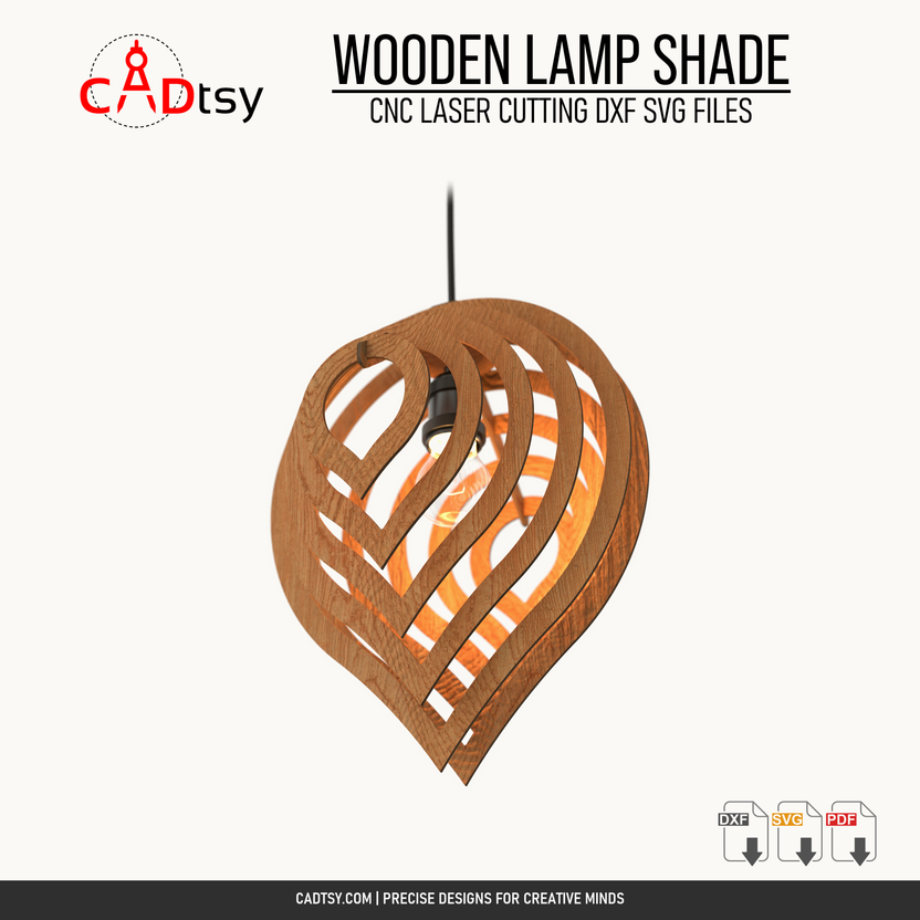 Close view of the radial slot-fit wooden lamp shade construction