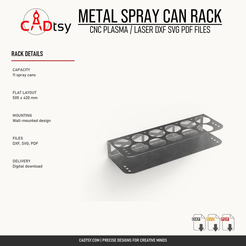 Verified capacity, flat layout size, mounting style, file formats, and digital delivery