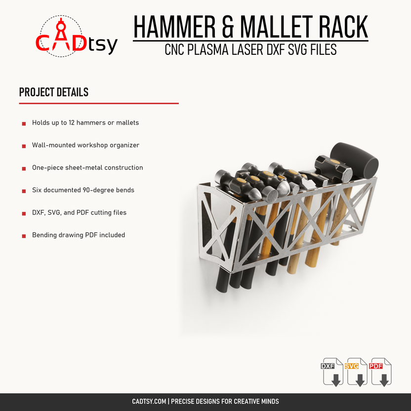 Capacity, mounting, construction, bending, and included file details