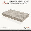 36 x 60 x 6-inch tabletop: Perspective render of the 36 by 60 by 6 inch welding fixture tabletop. Digital design files; no physical item.