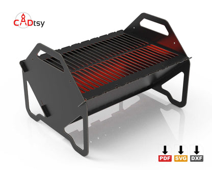 Collapsible Fire Pit Portable Camping Grill