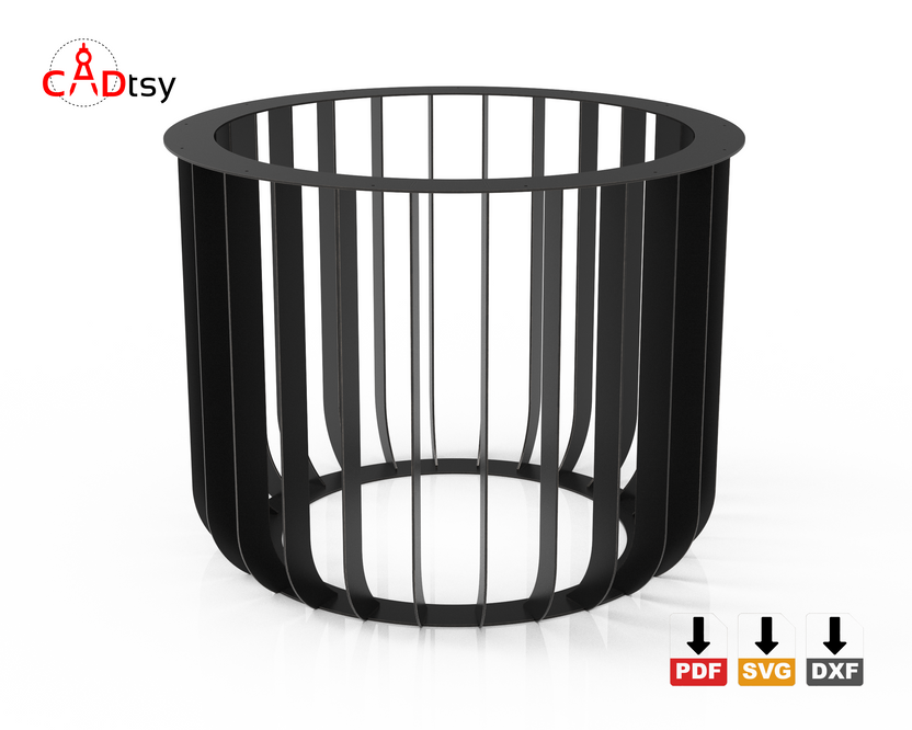 Bare radial steel table base without a tabletop