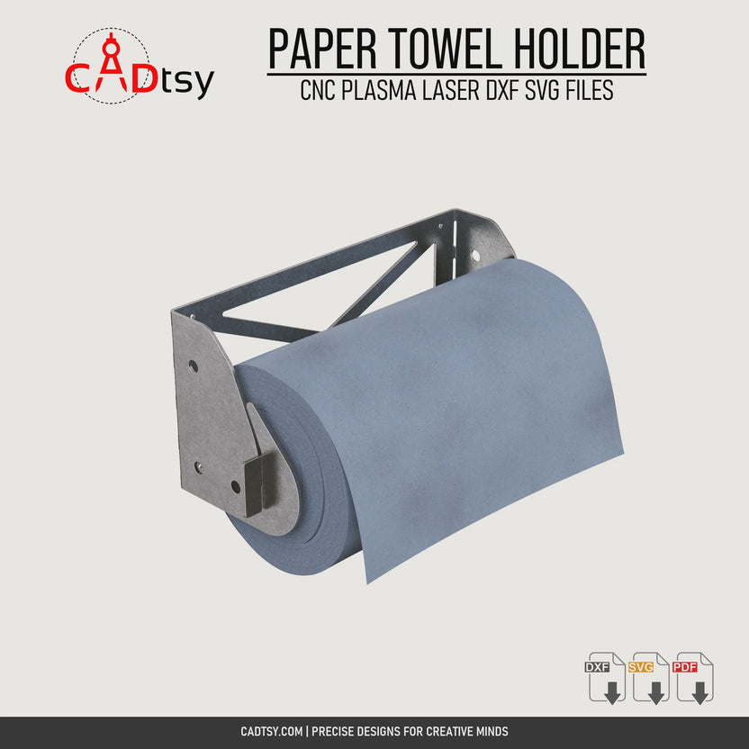 Rotating view of the wall-mounted metal paper towel holder