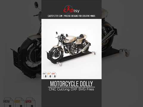 CNC plasma-cut motorcycle dolly project video