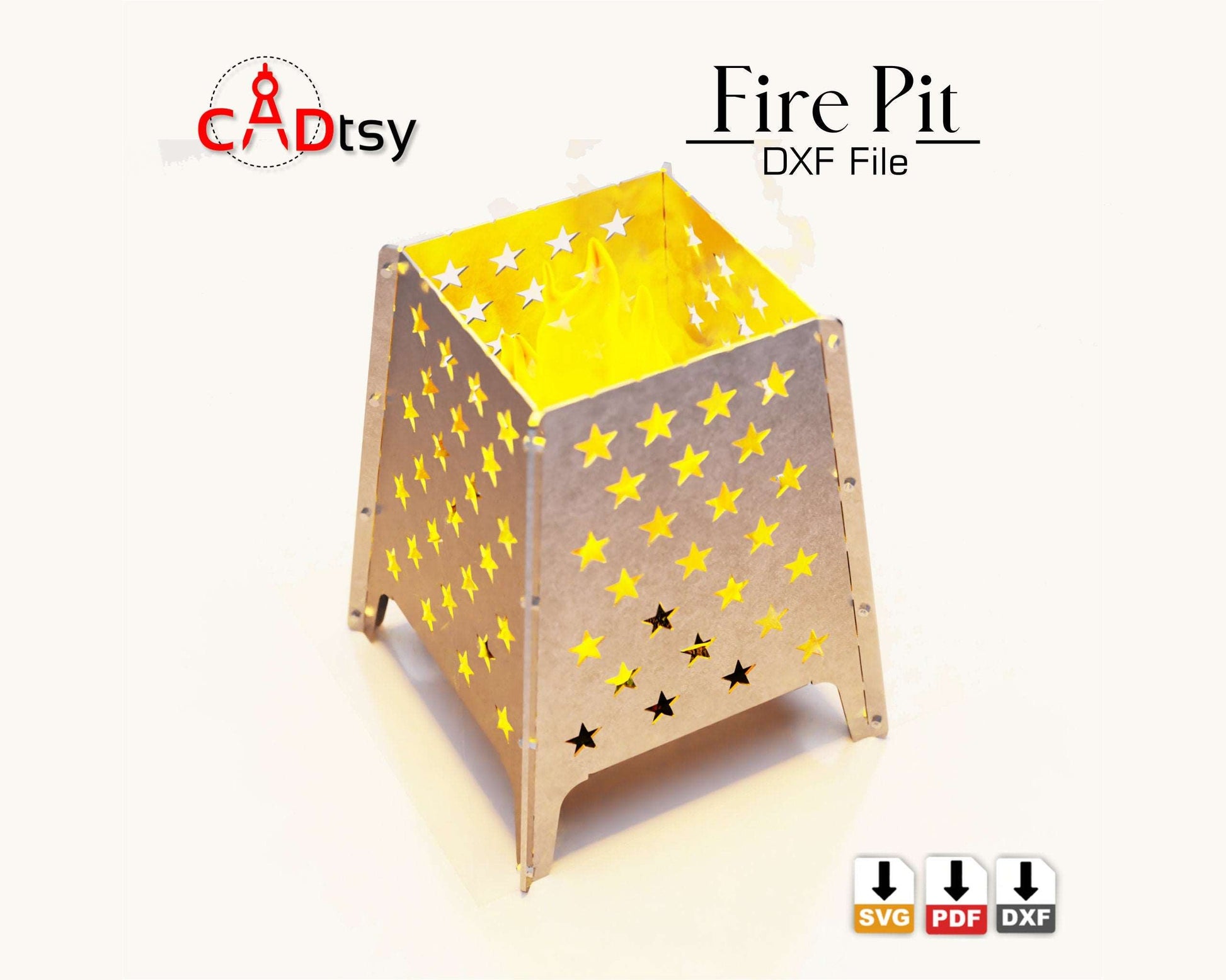 CADtsy CNC Plasma Laser cut Firepit