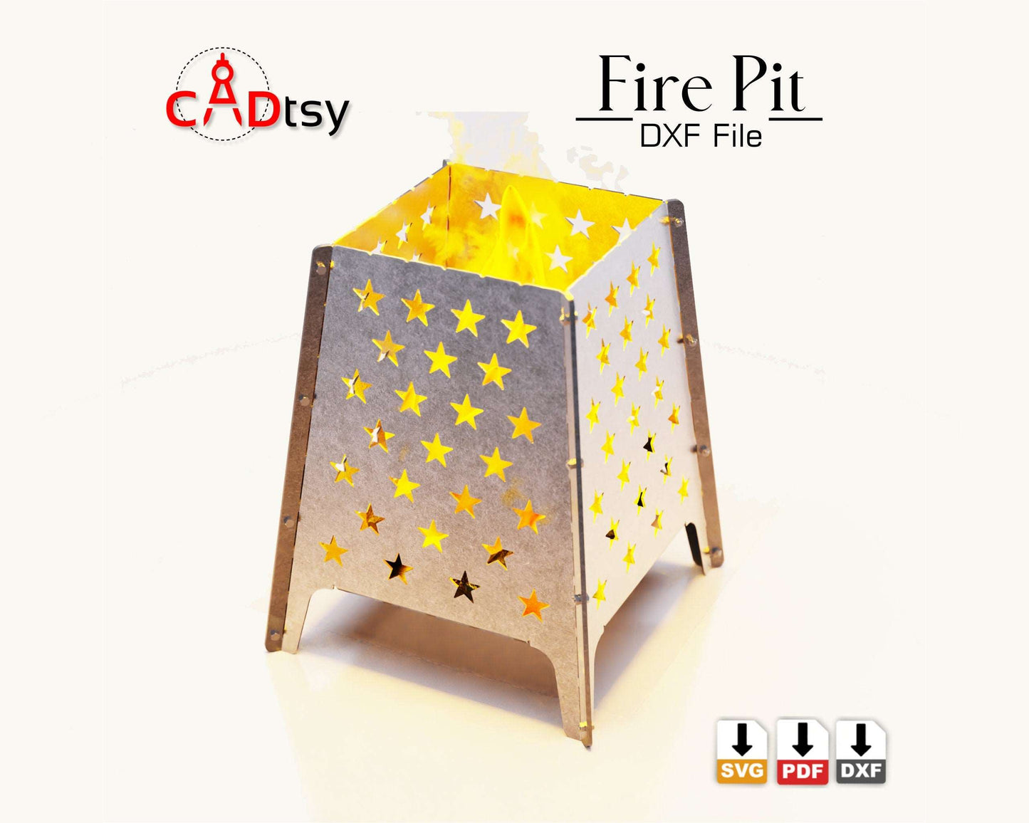 CADtsy CNC Plasma Laser cut Firepit