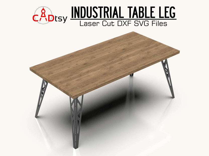 Table Legs metal designs dxf svg CNC Laser Plasma Cut SVG modern Industrial style, Height 710 mm. heavy duty