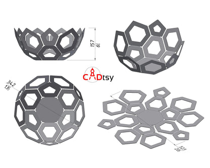 Metal Fruit Bowl Tray