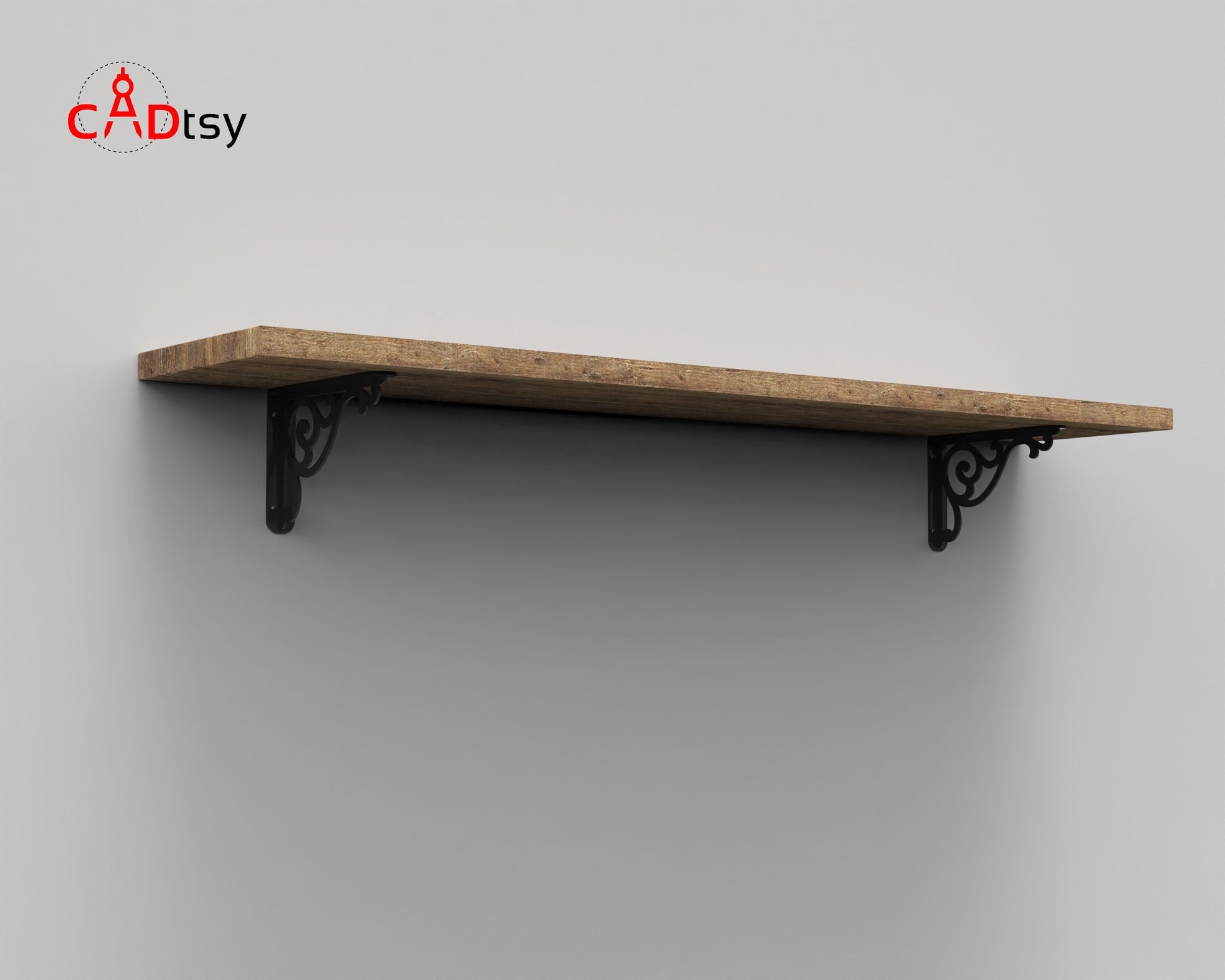 Decorative Metal Shelf Bracket, Support Fixing