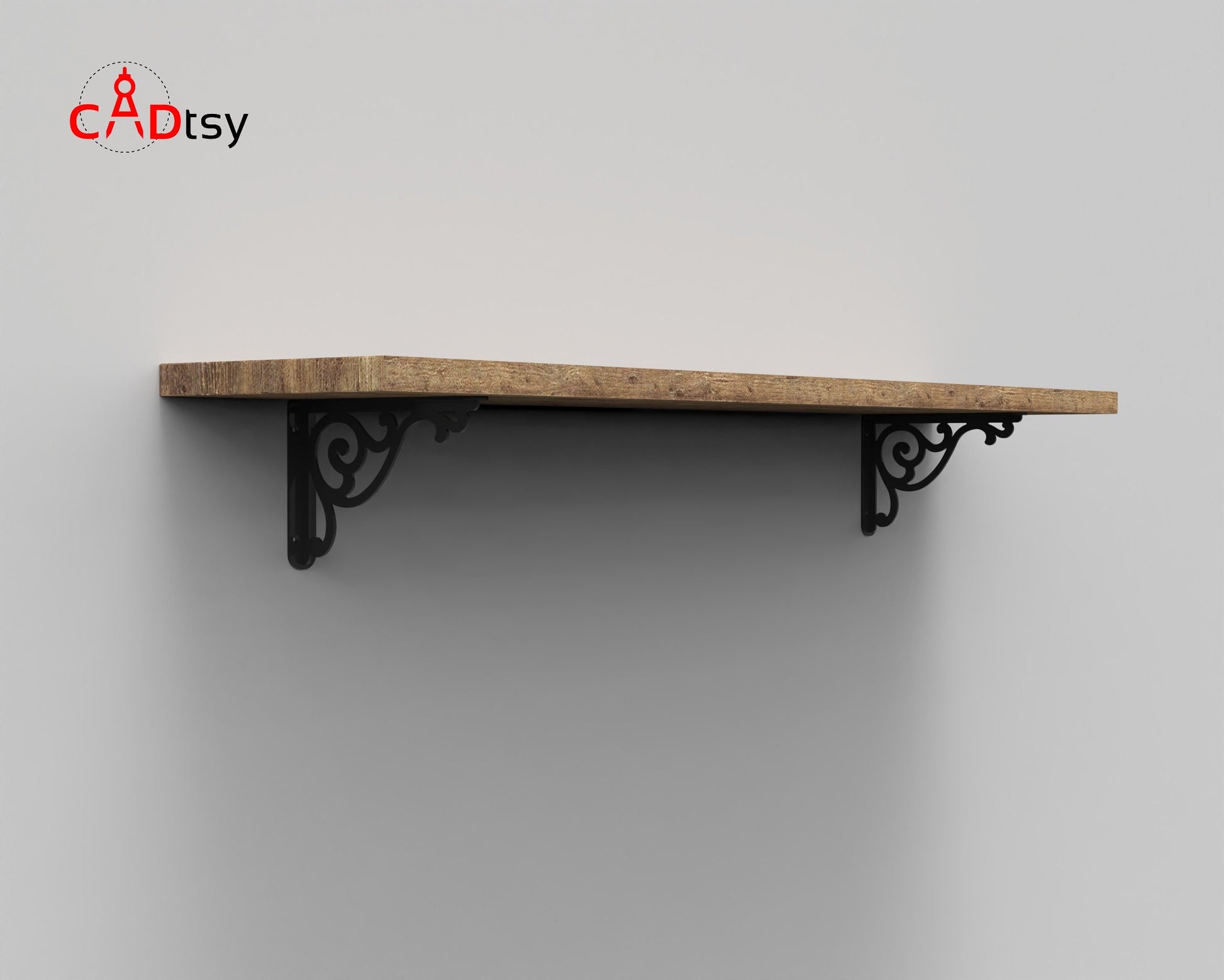 Decorative Metal Shelf Bracket, Support Fixing