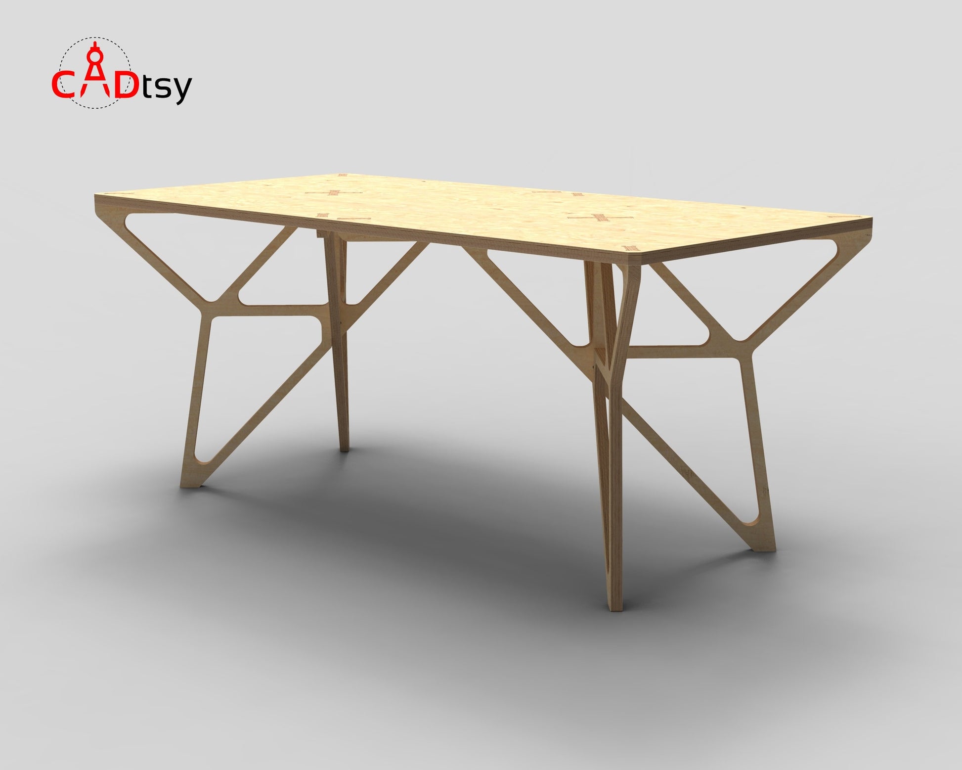 Wooden / Plywood Table Lenght 1500, Width 700, Height 750