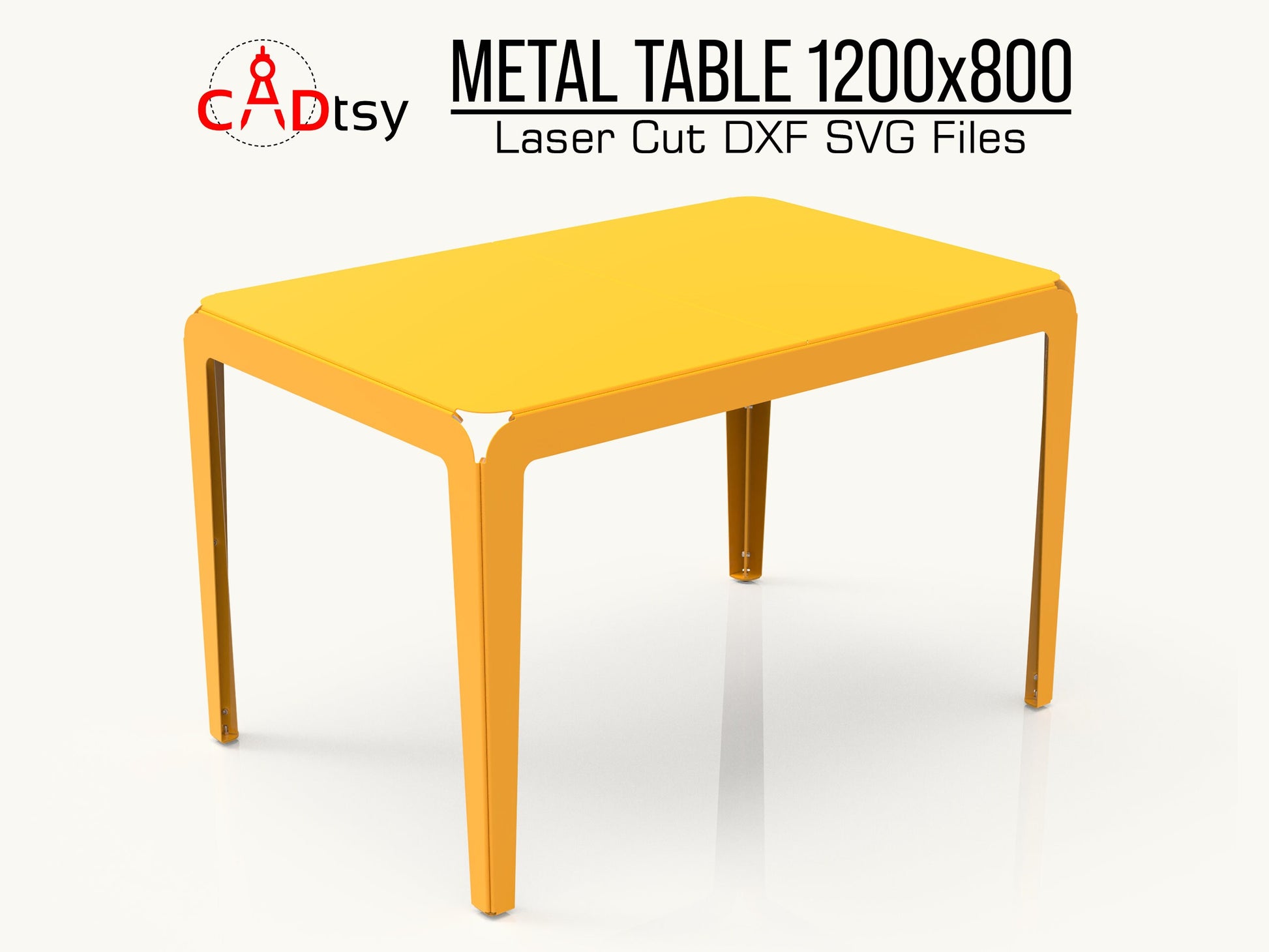 Outdoor metal CNC laser/plasma cut table, 1200 x 800, modern style. Heavy-duty design, perfect for a patio or garden. Stylish and durable outdoor furniture.