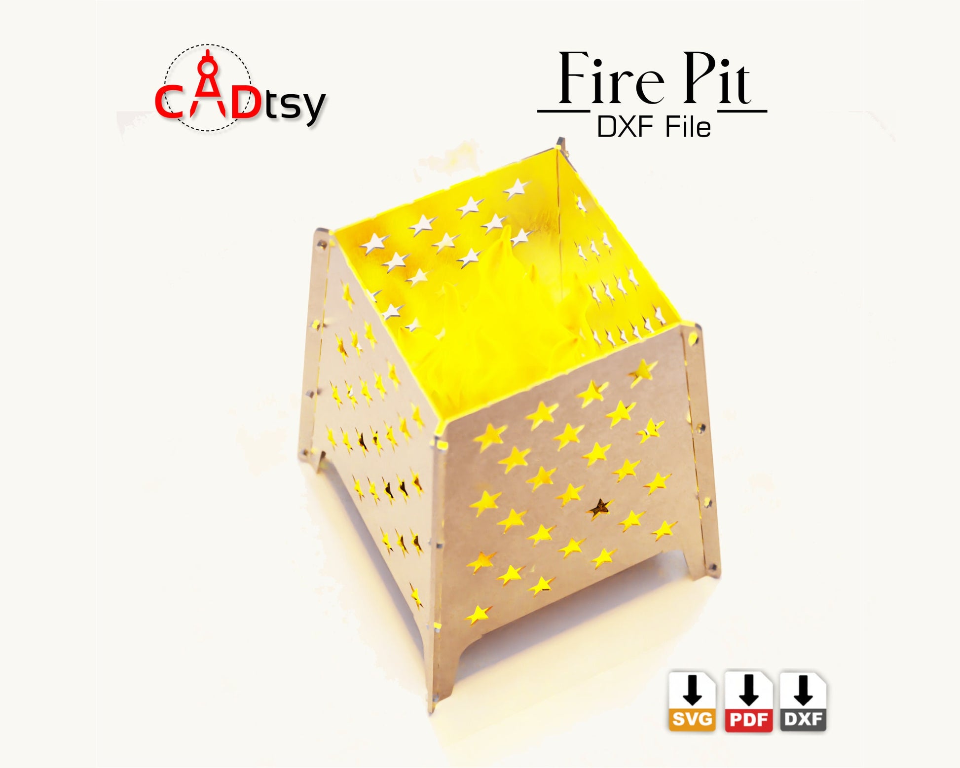 CADtsy CNC Plasma Laser cut Firepit